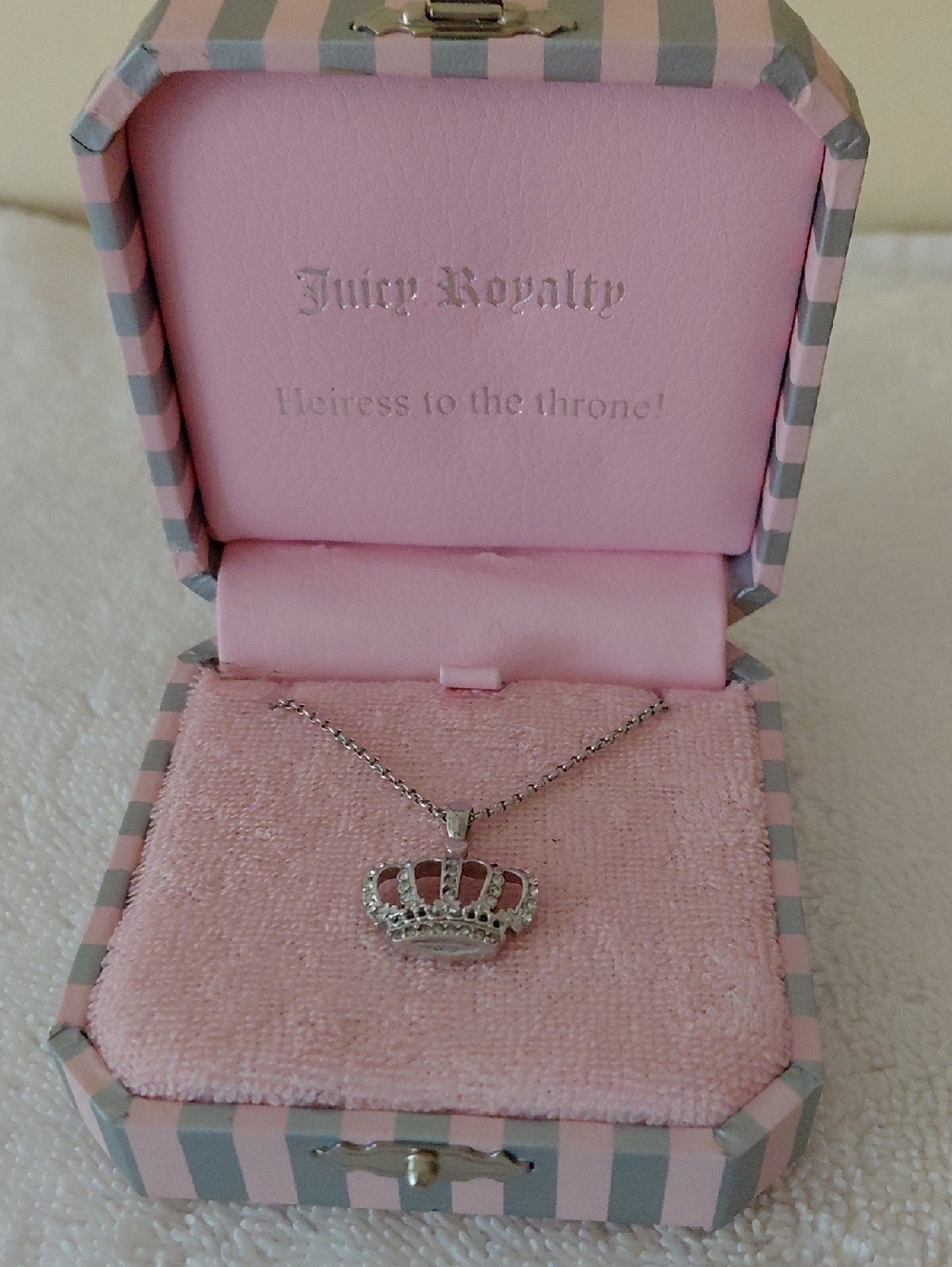 Juicy Couture Silver Crown Pendant Necklace - Women Jewelry - Picture 5 of 6